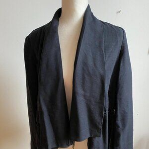 boss Orange Open Cascade Jacket Sz 6 Black Wool